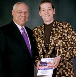 Martine Rothblatt and Colin Powell